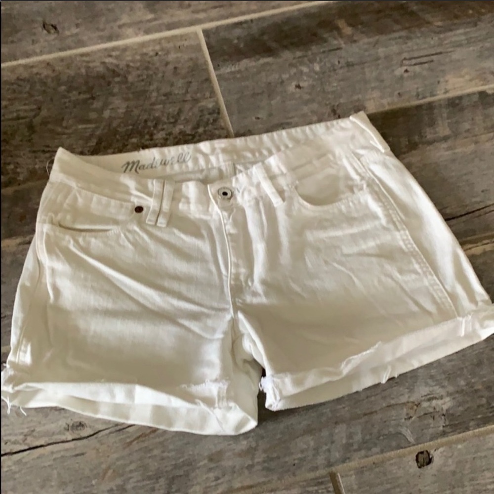 Madewell white shorts